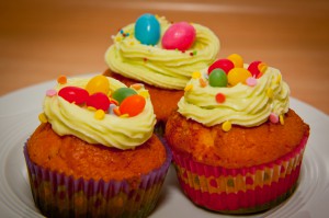 Zitronen-Cupcakes mit Creamcheese-Frosting