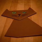 Katze aus Papier basteln