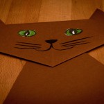 Katze aus Papier basteln