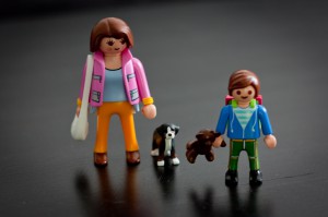 Für die Schultüte: PLAYMOBIL 5513 - Duo Pack Mama mit Schulkind