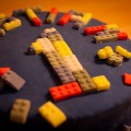 Lego-Torte - Dekoriert mit Lego-Steinen aus Fondant