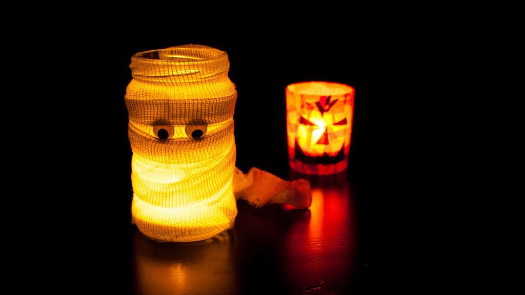 Windlicht "Mumie" zu Halloween