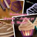 Bastelvorlage Cupcake Laterne zu St. Martin