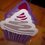 Bastelvorlage Cupcake Laterne zu St. Martin