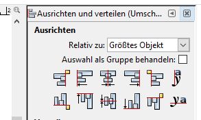 Inkscpape Objekt ausrichten und verteilen