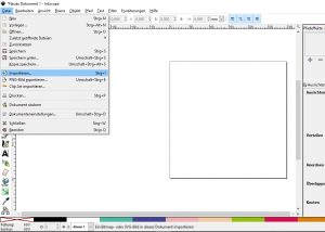 Bild in eine Plotterdatei umwandeln - Vorlage in Inkscape importieren