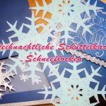 Weihnachtliche Schüttelkarte „Schneeflocken“