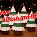 Dekorative Tannenbaum-Schachtel zu Weihnachten