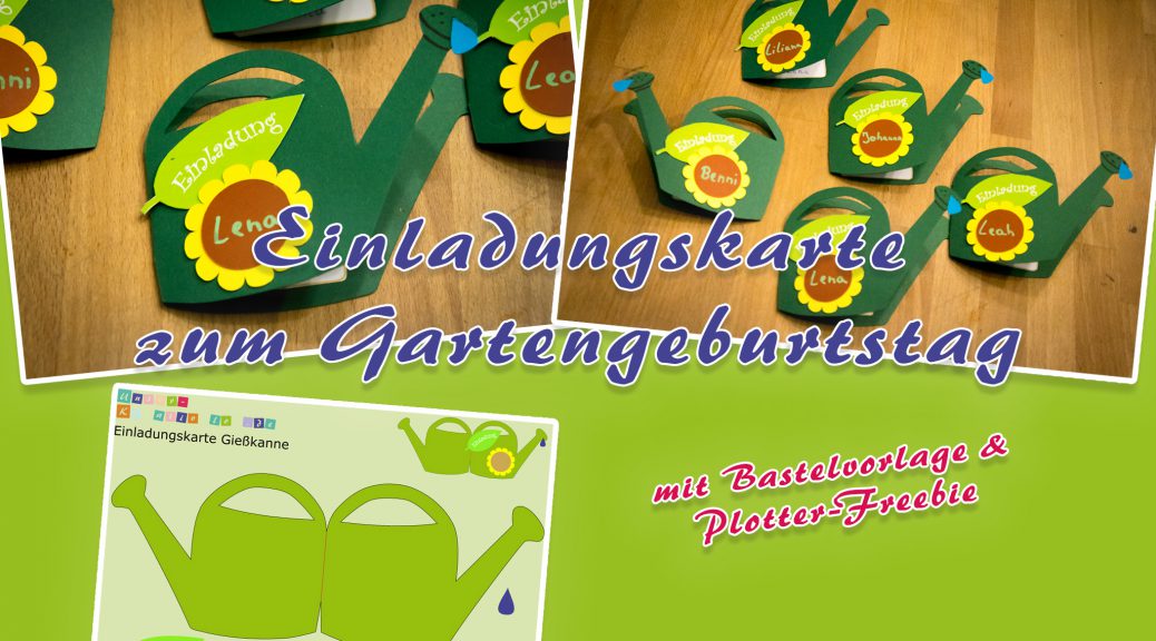 Einladungskarte Kindergeburtstag - Gartenparty